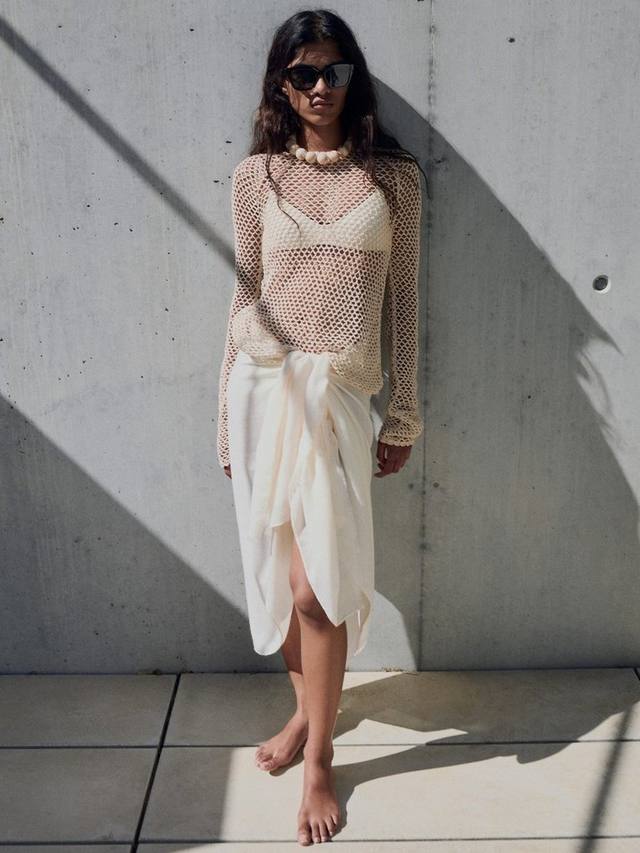 

Джемпер Jack Crochet Mango, Natural White