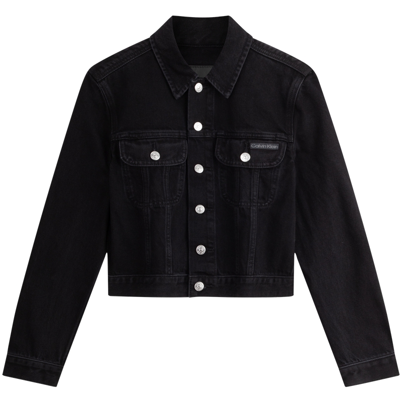 Calvin Klein Джинсовая куртка женская, 1BY-Denim Black — фото 3