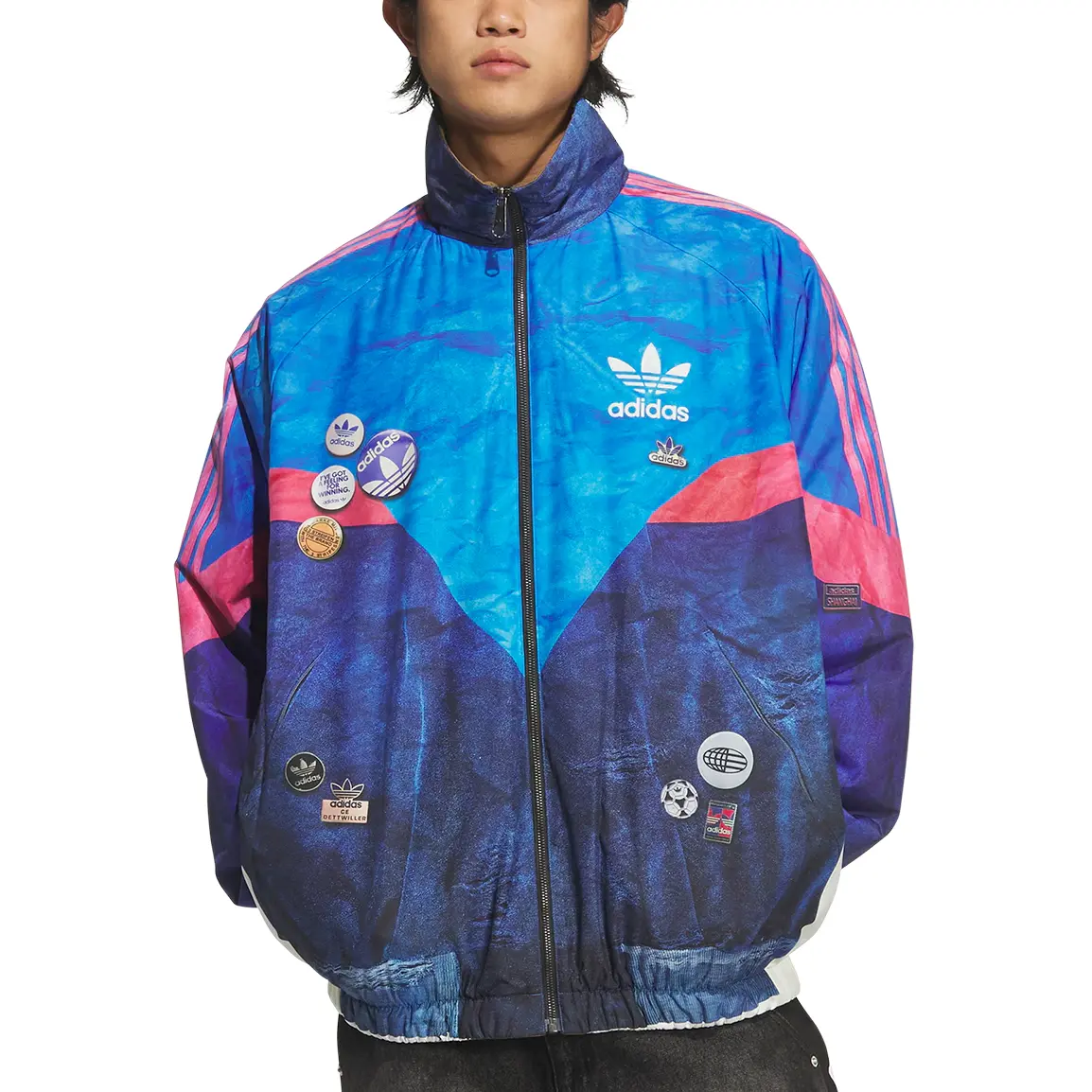 Пуховик REV SNBN мужской Adidas Originals, синий — фото 4