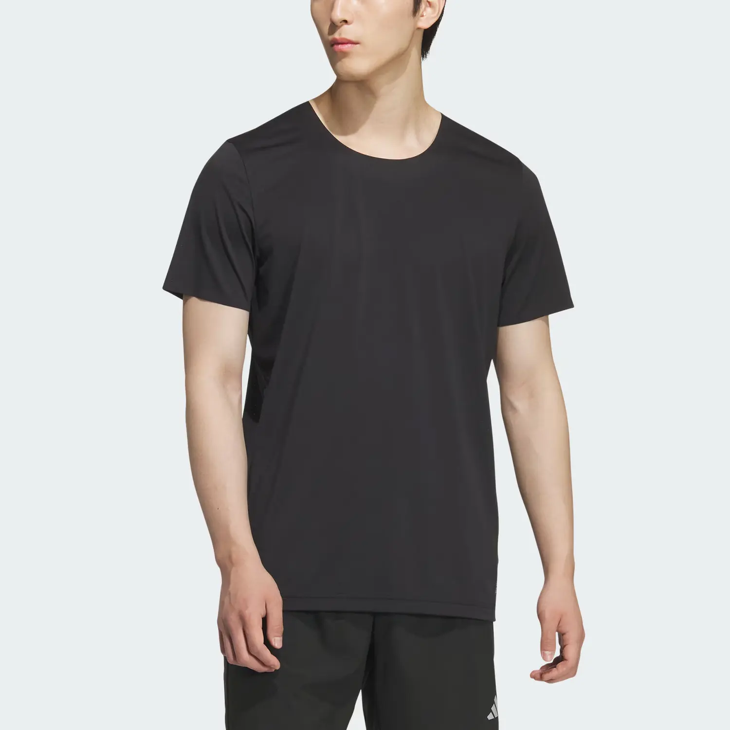 Футболка Climacool SS25 ESS SS мужская Adidas, черный/серебристо-серый — фото 2