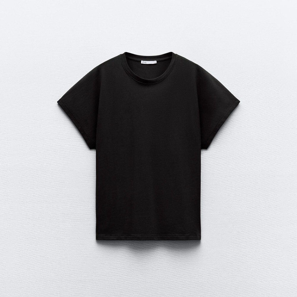 

Футболка Zara Cotton, черный