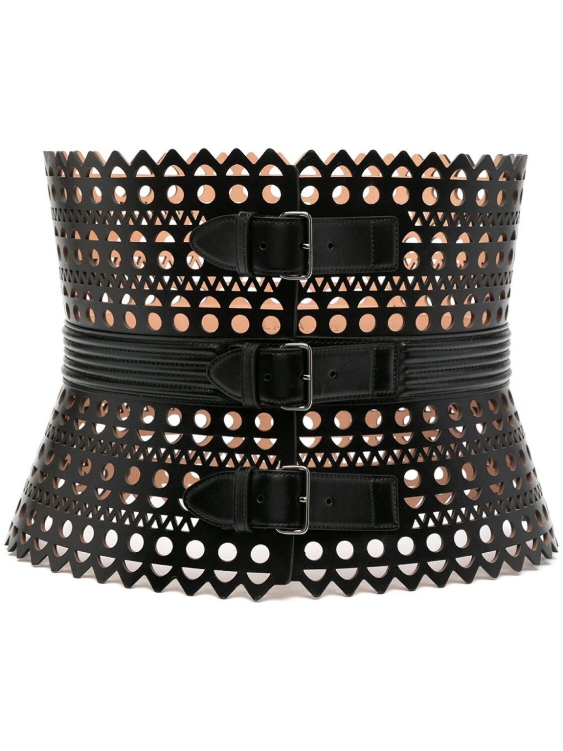 

Alaïa ремень с перфорацией, черный