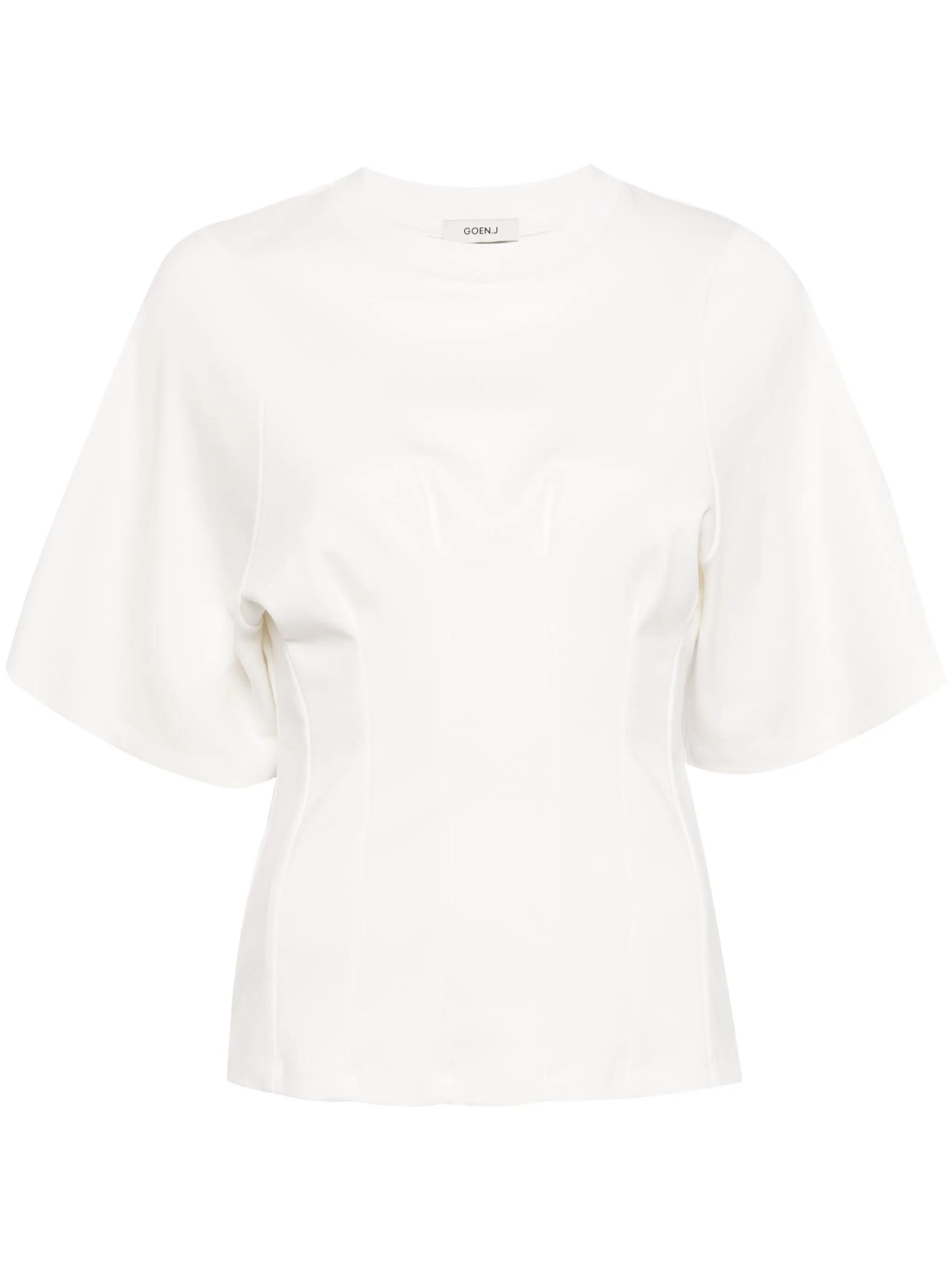 

Футболка со сборками Goen.J, белый