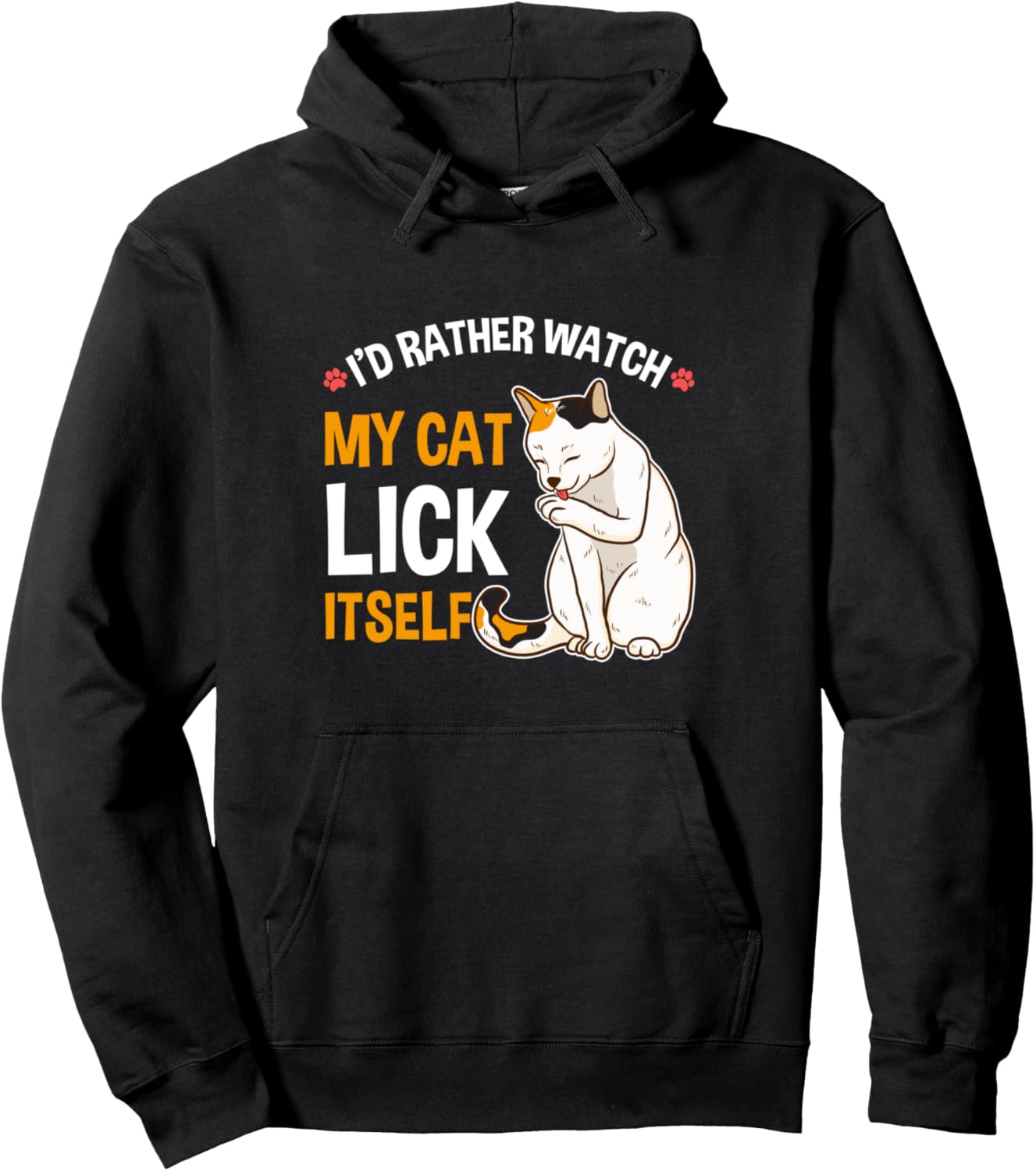 

Забавная толстовка для любителей кошек Я бы лучше посмотрел, как моя кошка себя вылизывает, черная Cute I'D Rather Watch My Cat Lick Itself Gifts, Черный, Забавная толстовка для любителей кошек Я бы лучше посмотрел, как моя кошка себя вылизывает, черная C