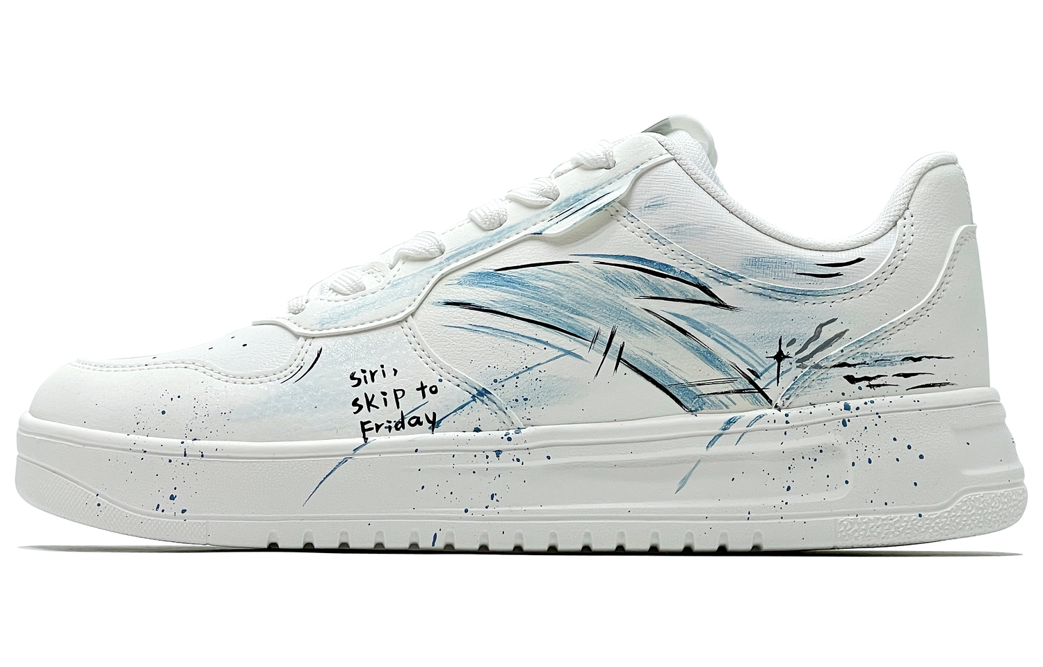 

Мужские расслабленные нескользящие износостойкие низкие кроссовки для скейтбординга ANTA, белый