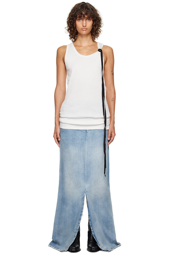 

Ann Demeulemeester Майка Off-White Seva