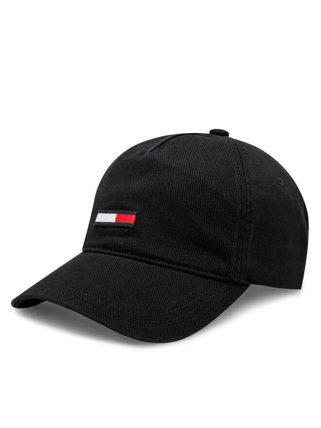 

Бейсболка Tommy Jeans Tjm Elongated Flag Denim Cap AM0AM12427, черный
