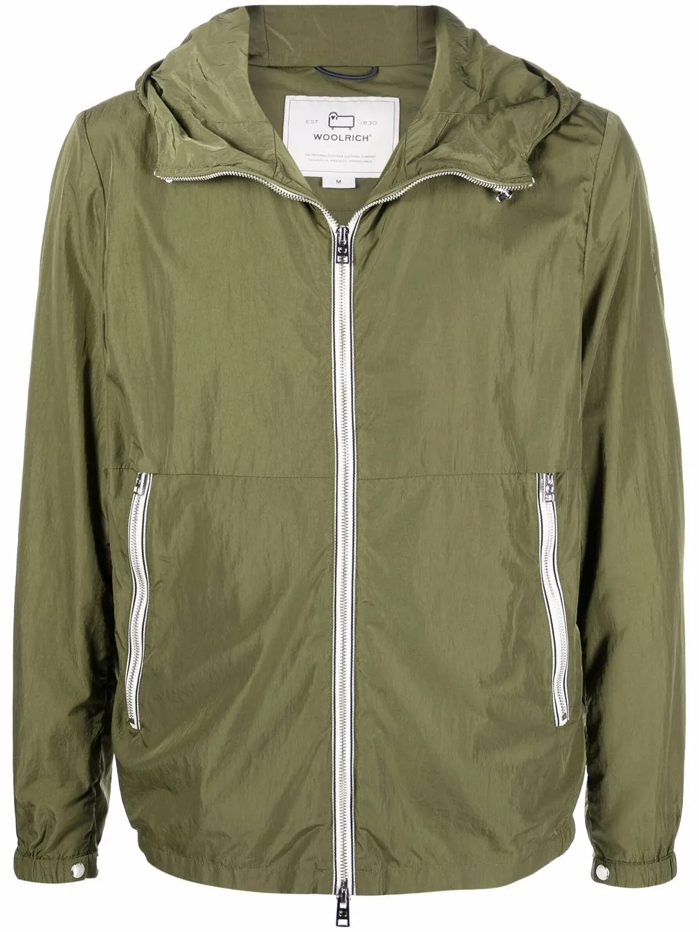 

Куртка на молнии с капюшоном WOOLRICH, зеленый