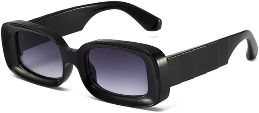 

Солнцезащитные очки вогнутой формы для женщин и мужчин, ретро-очки с широкими линзами, защита от УФ-излучения UV400 для использования на открытом воздухе generic, Black Gradient Grey