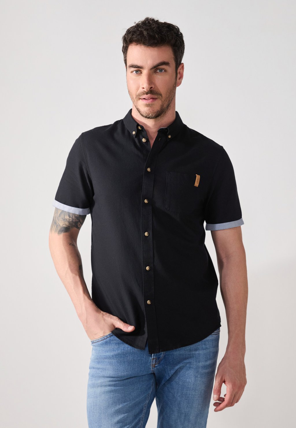 

Рубашка Pier One by Zalando, черный