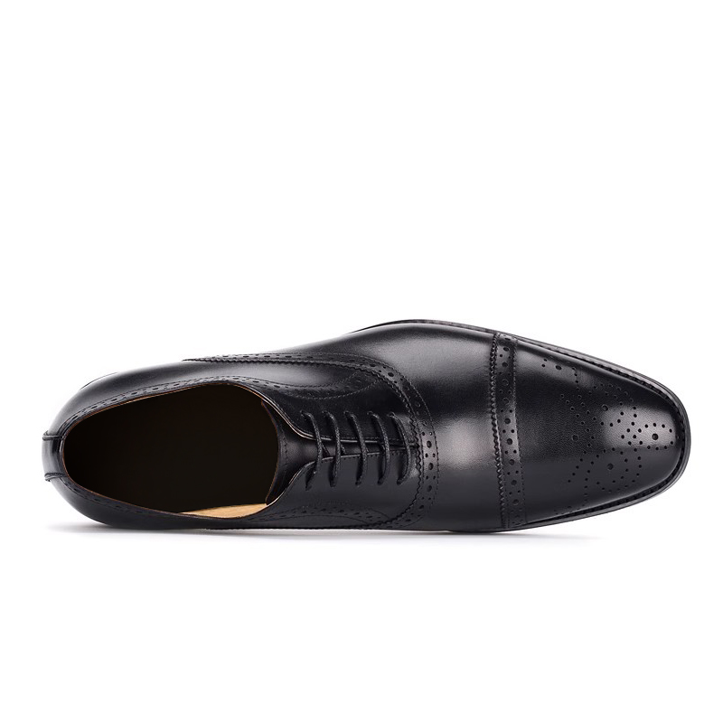 Bansley Туфли Unisex на низком каблуке с потайной платформой черные, цвет Black, Hidden Wedge — фото 3