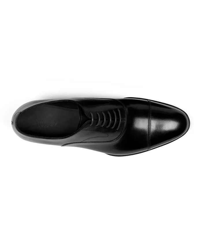 Мужские классические оксфорды Regent Cap Toe из кожи Anthony Veer, черный — фото 3