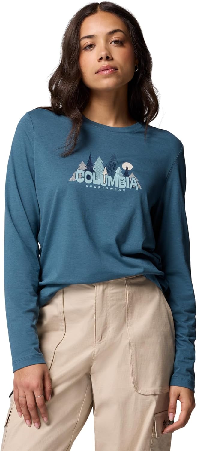 

Женская футболка Columbia Ruby Springs с длинным рукавом и принтом, Everblue/Colorful Treescape, Красный, Женская футболка Columbia Ruby Springs с длинным рукавом и принтом, Everblue/Colorful Treescape