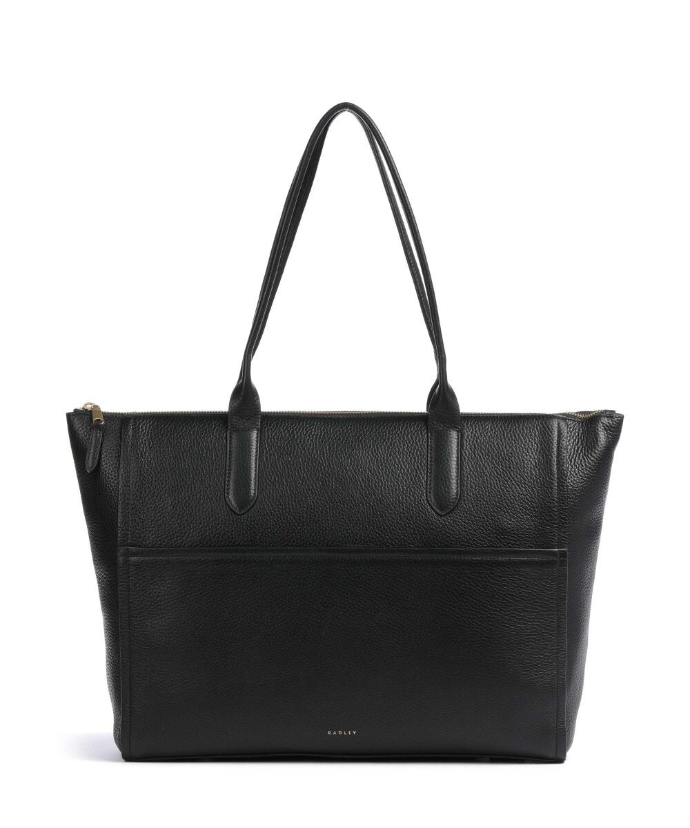 

Дубовый уличный шоппер из зернистой яловой кожи Radley London, черный