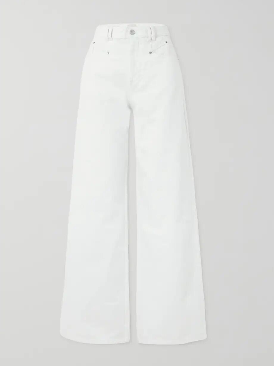 

Джинсы широкого кроя Lemony с высокой посадкой Isabel Marant, белый