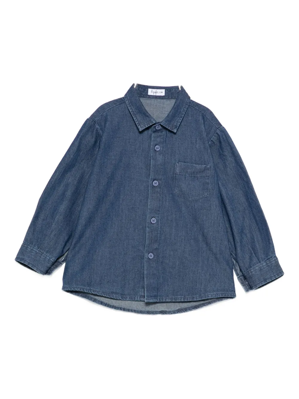 

Джинсовая рубашка с длинными рукавами Il Gufo, синий