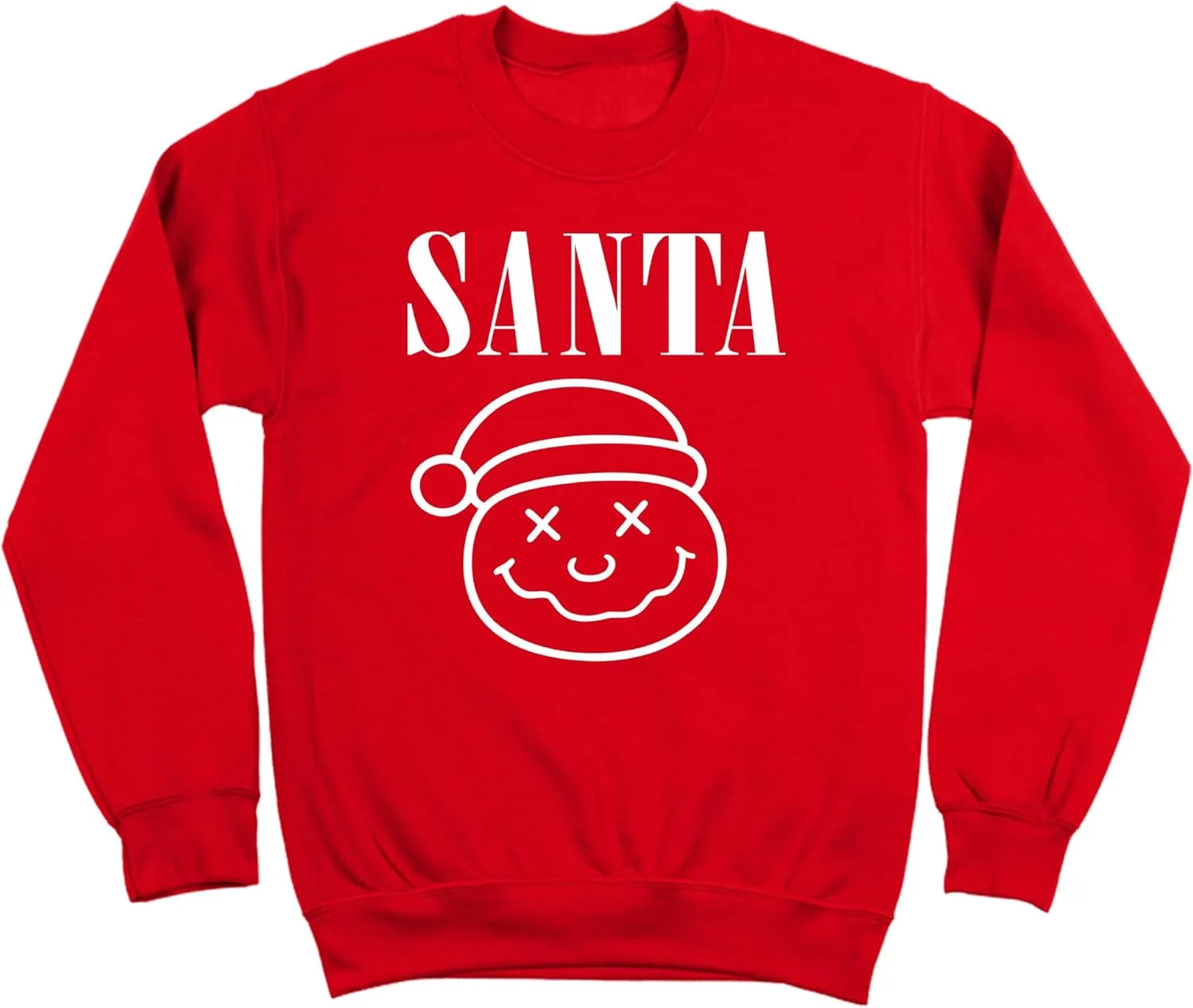 

Donkey Tees SANTA GRUNGE ROCK — свитшот для вечеринки в смешном рождественском свитере