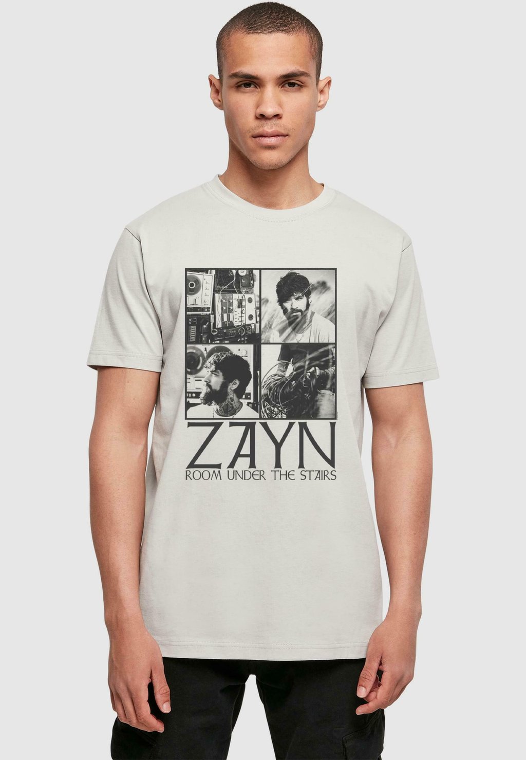 

Футболка с принтом ZAYN - QUAD COLLAGE Merchcode, светло-серый