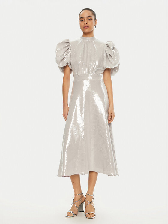 

Коктейльное платье стандартный крой 113871 Rotate, серебряный