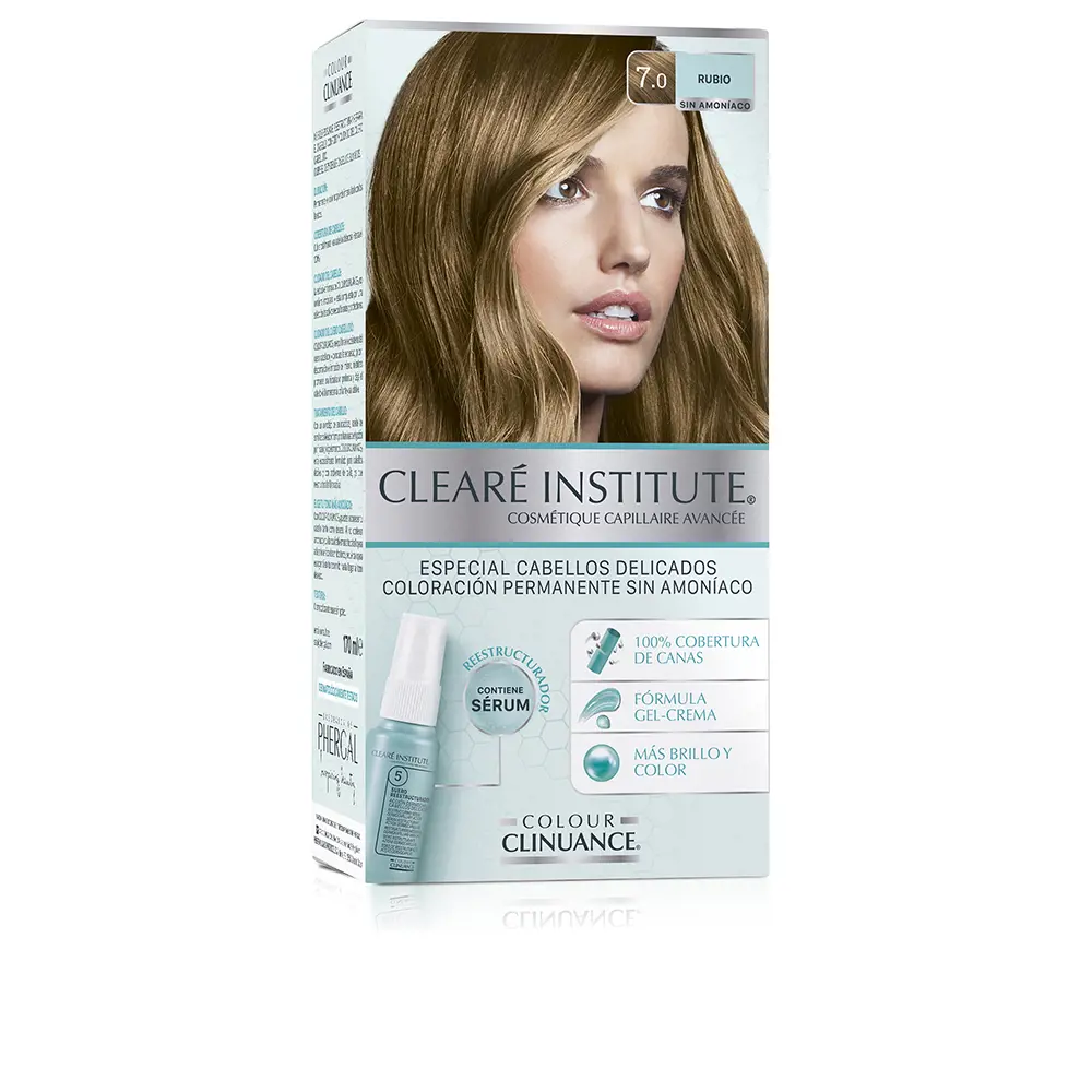 

Краска для волос Colour clinuance cabellos delicados Clearé Institute, цвет 7.0-rubio, 1 шт.