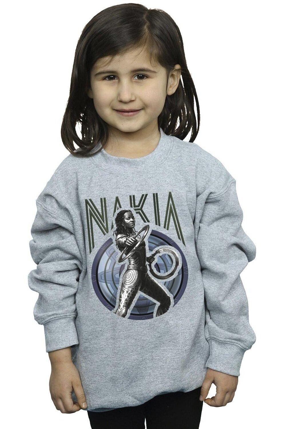 

Толстовка Wakanda Forever Nakia Shield Marvel, серый