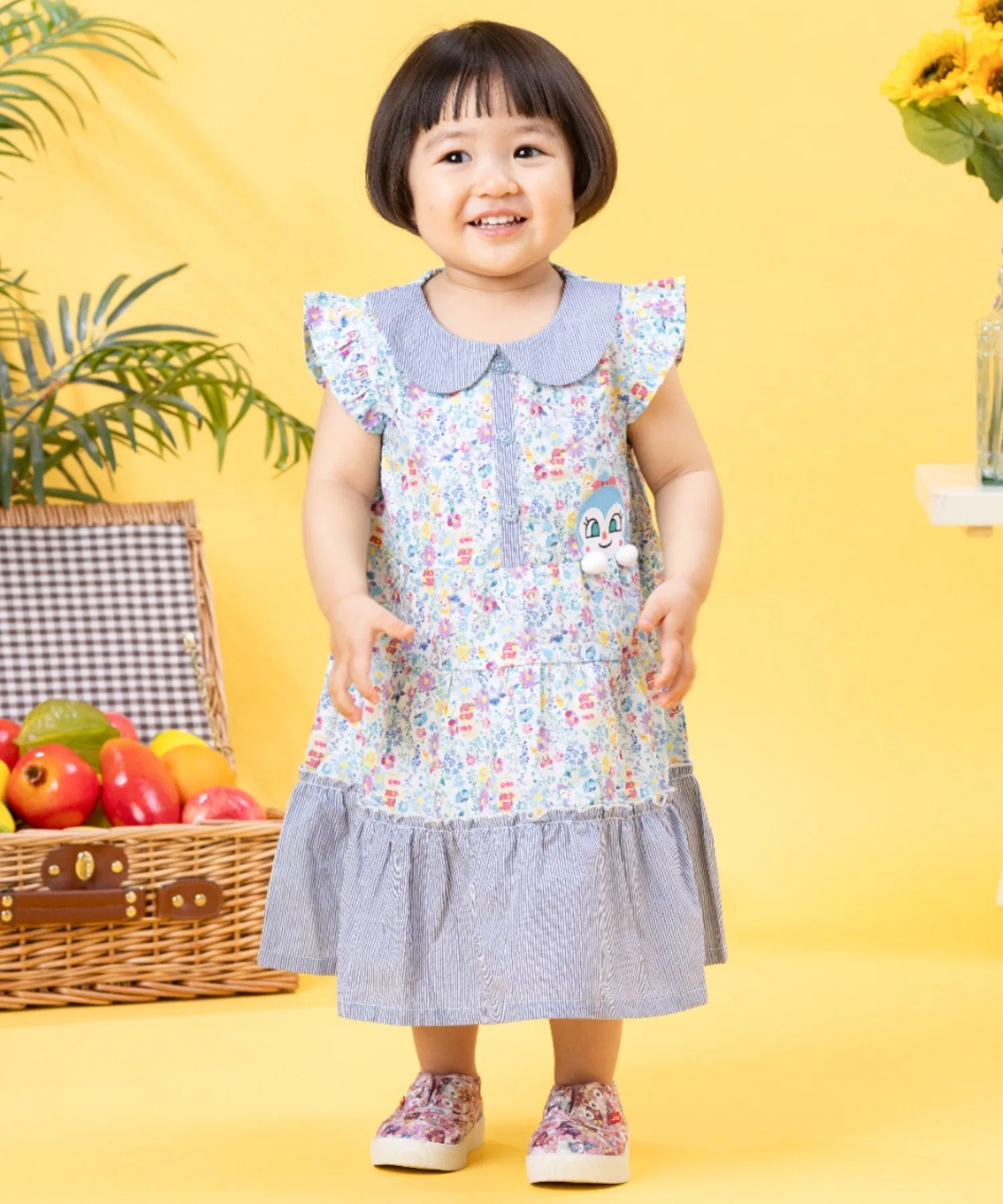 Детское платье ANPANMAN KIDS COLLECTION ひょっこりアップリケワンピース — фото 2