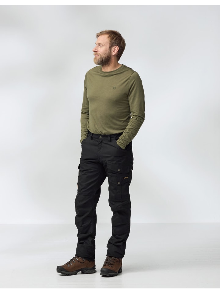 

FJÄLLRÄVEN Трекинговые брюки черного цвета