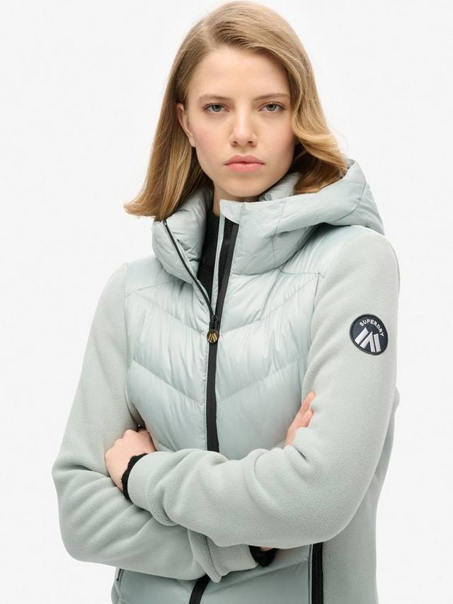 Штормовая флисовая куртка с капюшоном Superdry, цвет Puritan Grey — фото 3