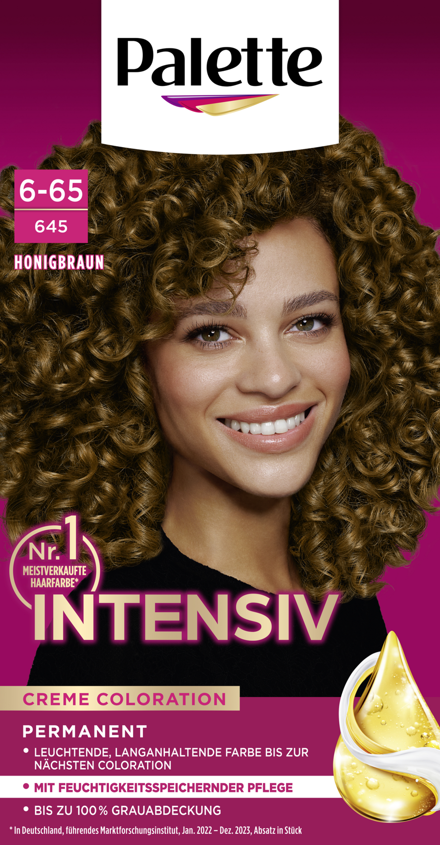 

Краска для волос Poly Palette Intensiv Creme Coloration 6-65645 Honigbraun