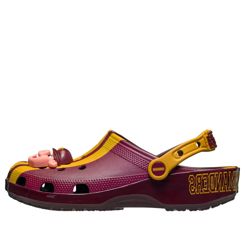 Сабо Crocs x NFL Classic Clog Washington Commanders 'Burgundy Gold' 213175-90H, бордовый