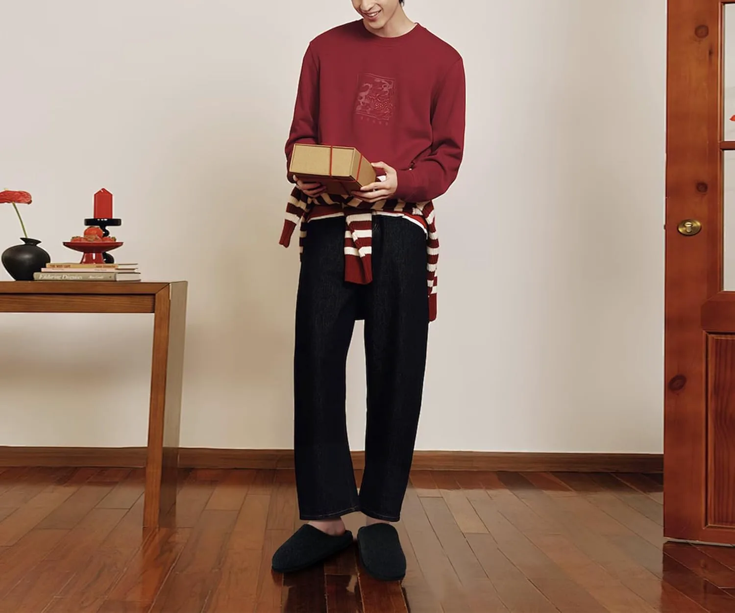 

Мужские домашние тапочки ONCAI с эффектом памяти, теплые и уютные, без задника, для дома и спальни, подошва из резины для использования внутри и снаружи, размеры США 7-15, черный