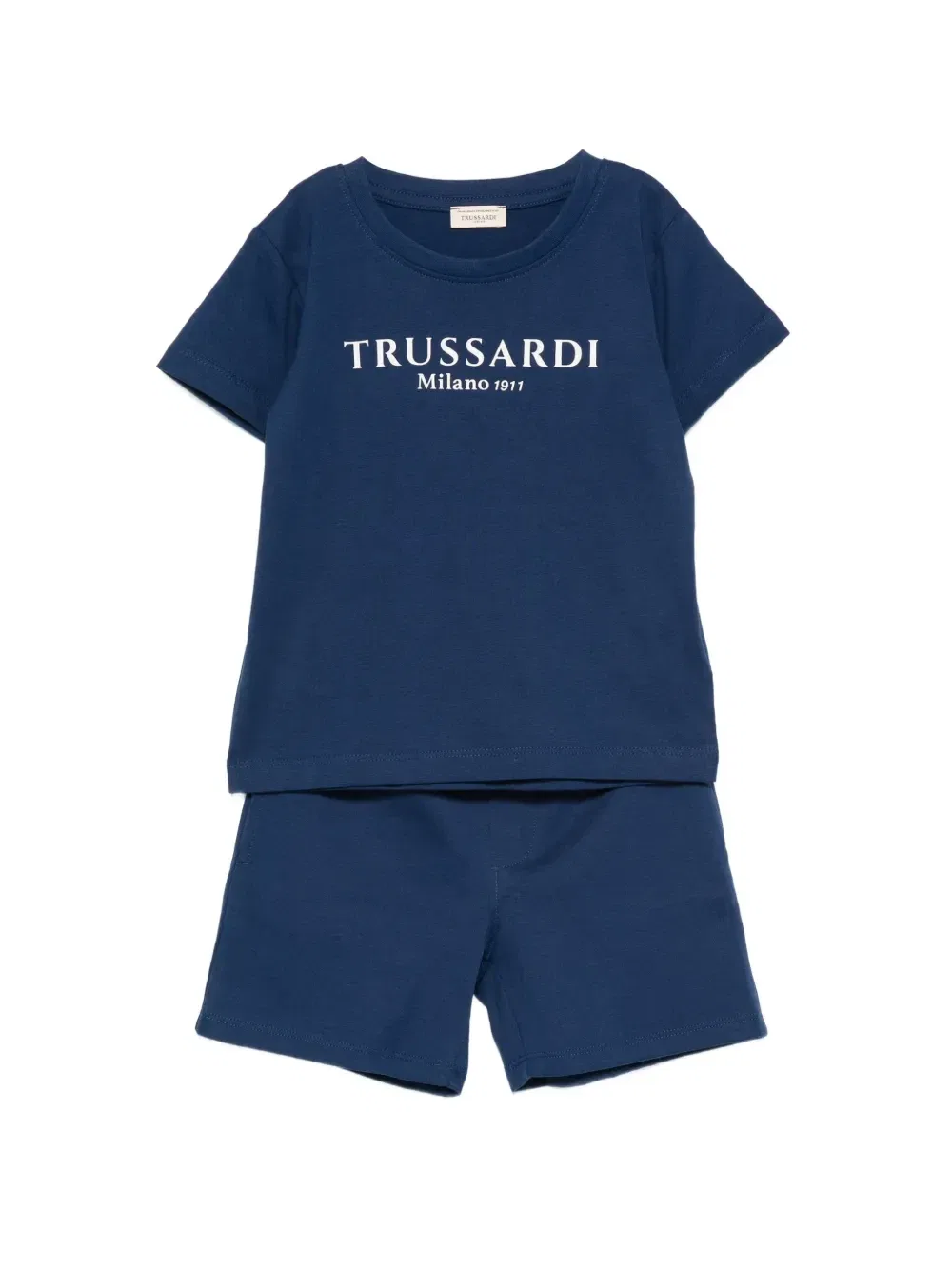 Спортивный костюм с лого-принтом Trussardi Junior, синий
