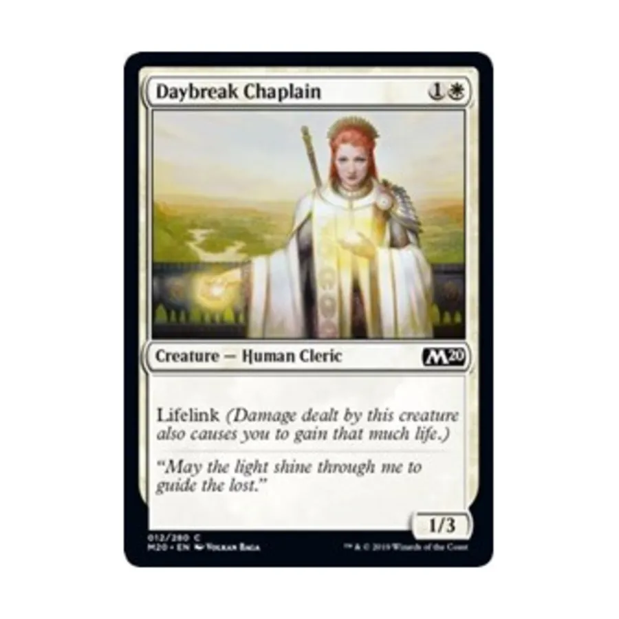 

CCG Капеллан Рассвета (клавиша C), MTG - Core Set 2020