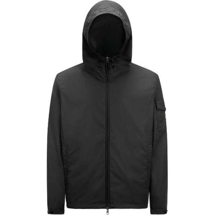 

Moncler Куртка с капюшоном и нашивкой с логотипом, Black