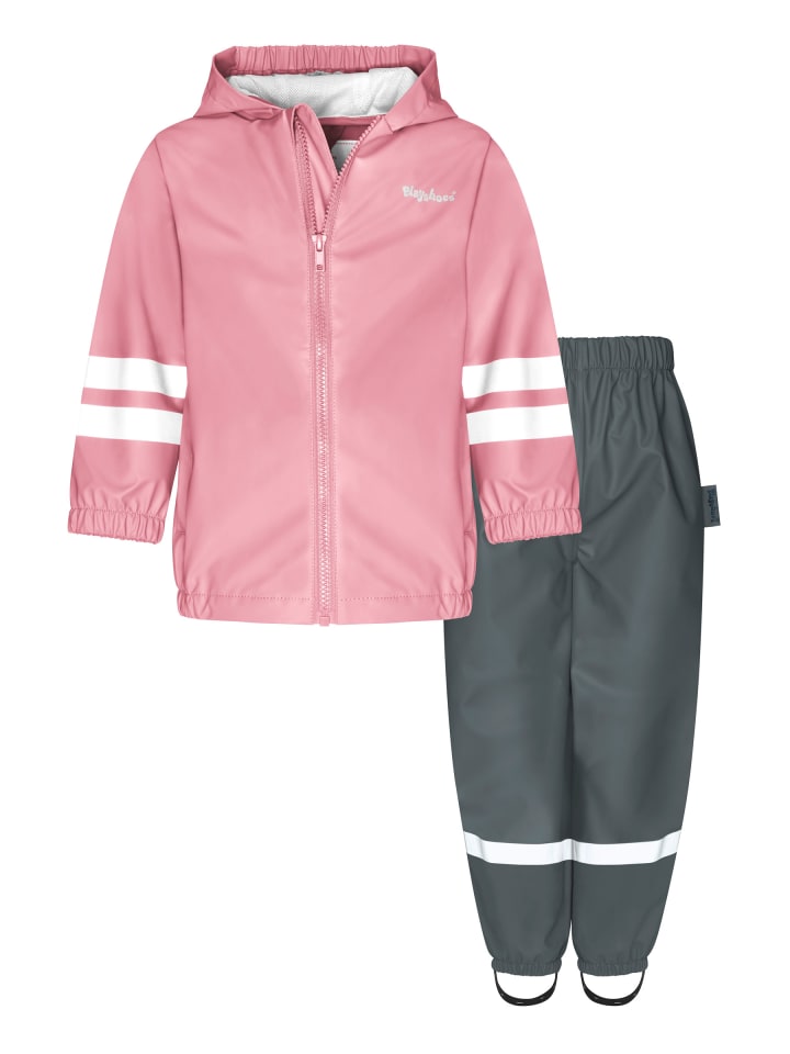 

Playshoes Дождевик, простые брюки-полукомбинезон розового цвета