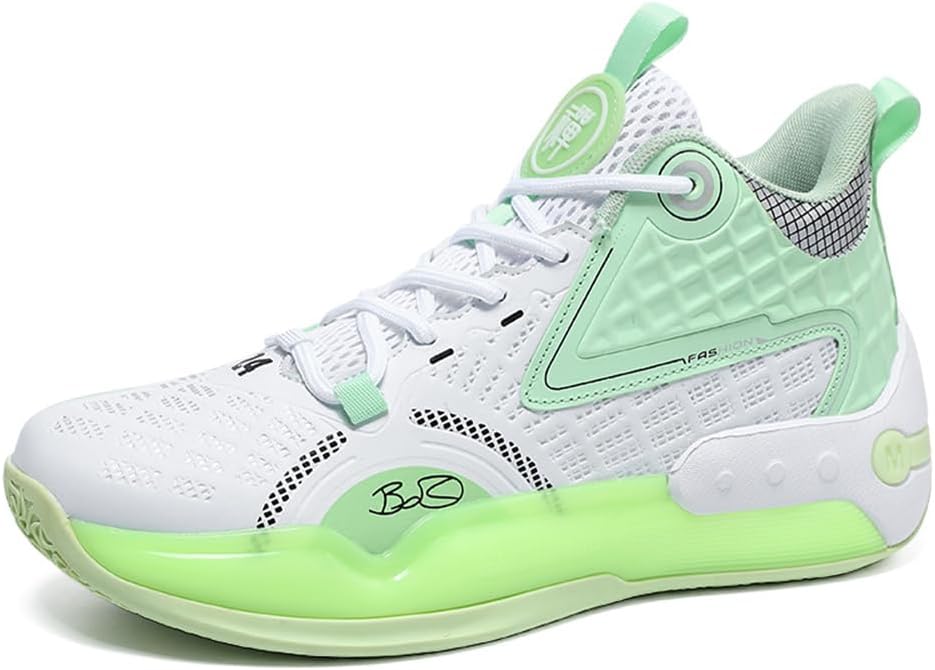 

Мужские баскетбольные кроссовки Mashangfu, мужская обувь для прогулок, работы, кроссовок, беговые мужские кроссовки, зеленый