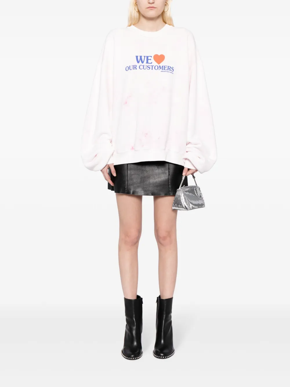 Толстовка We Love Our Customers Alexander Wang, розовый — фото 3
