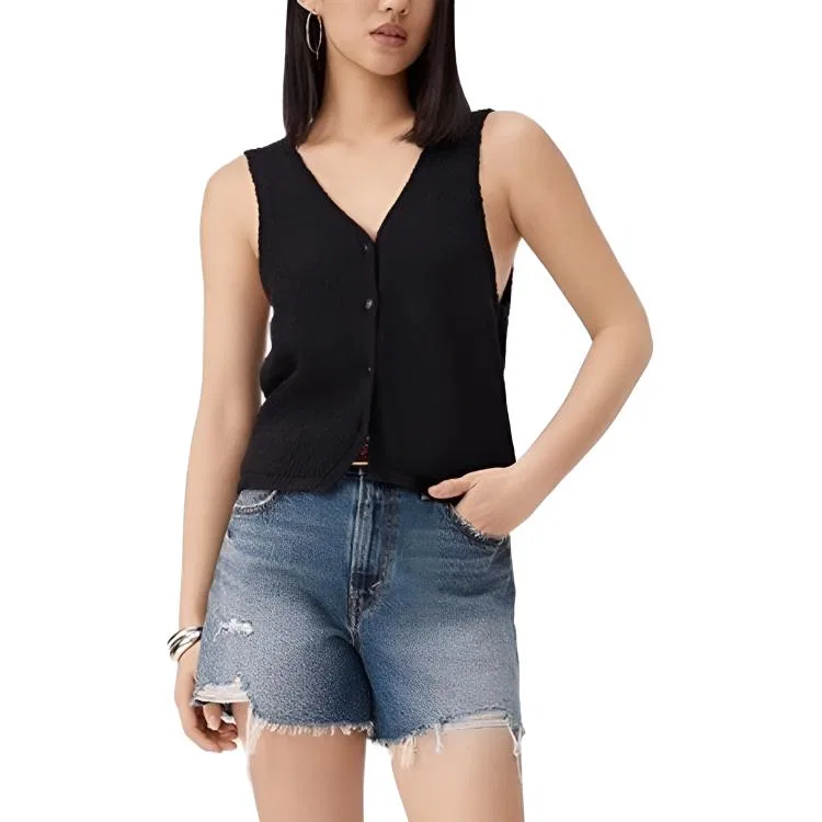 Топ женский Black V-Neck Moderate Other Levis