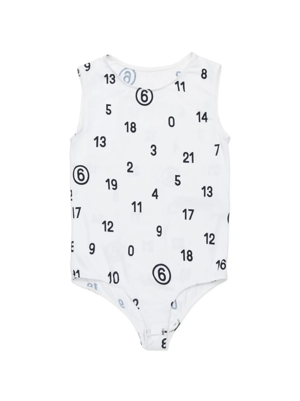 

Боди с логотипом MM6 Maison Margiela Kids, белый