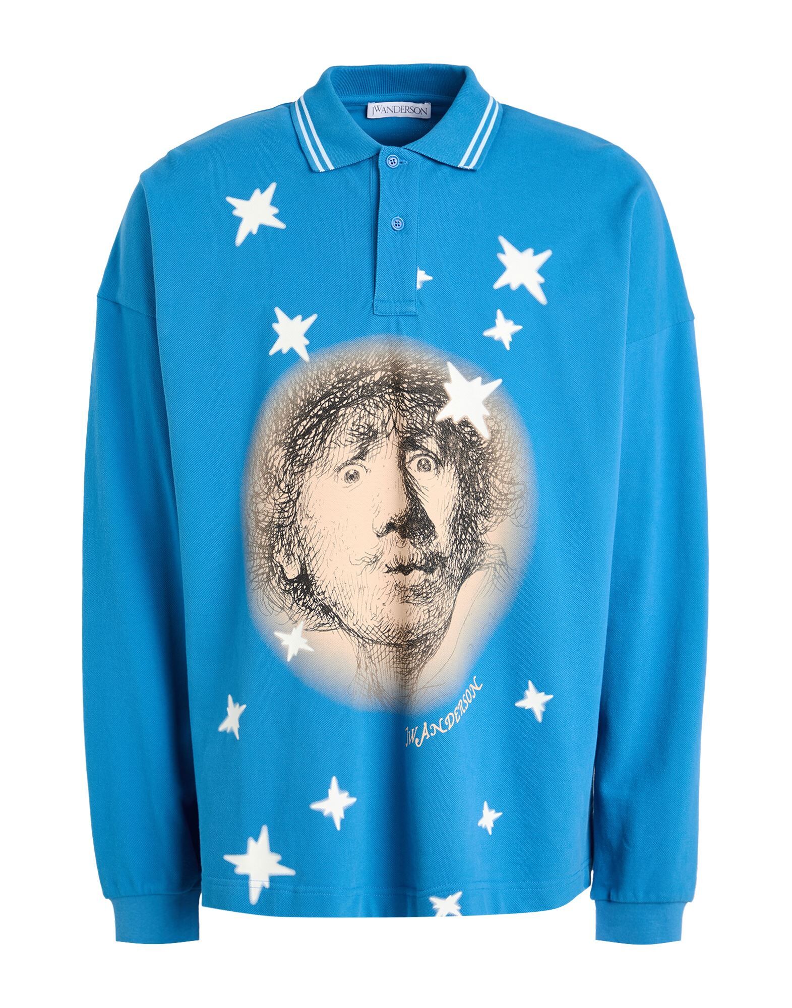 

Рубашка-поло Jw Anderson, лазурный