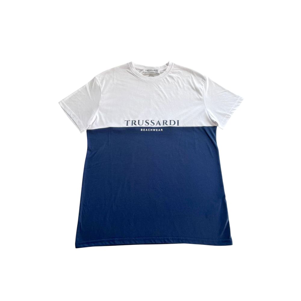 

Синяя футболка из полиэстера Trussardi Beachwear