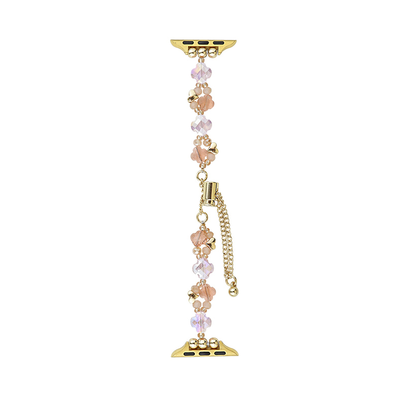 

Ремешок совместимый с Apple IBOANN, Crystal beaded chain strap - blue