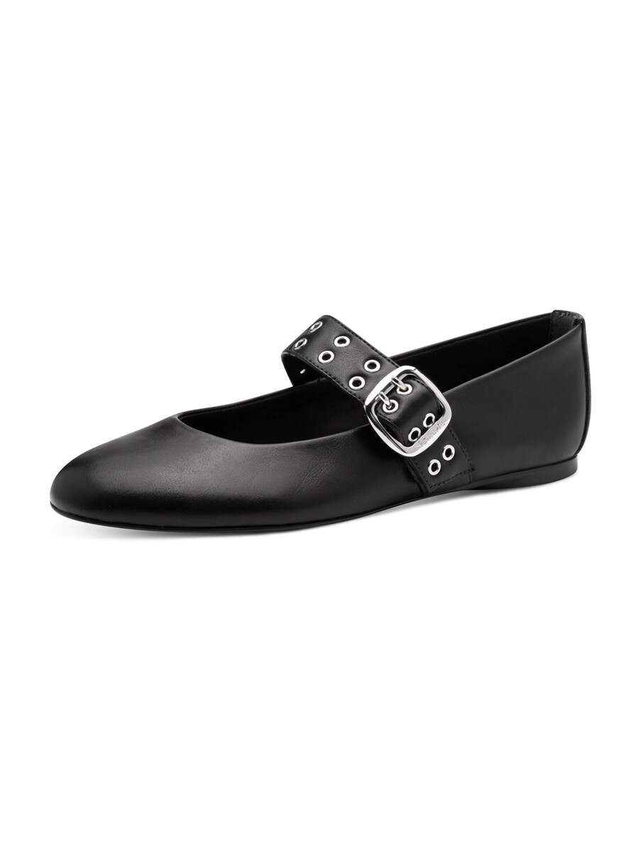 Балетки с ремешком Tamaris, Black