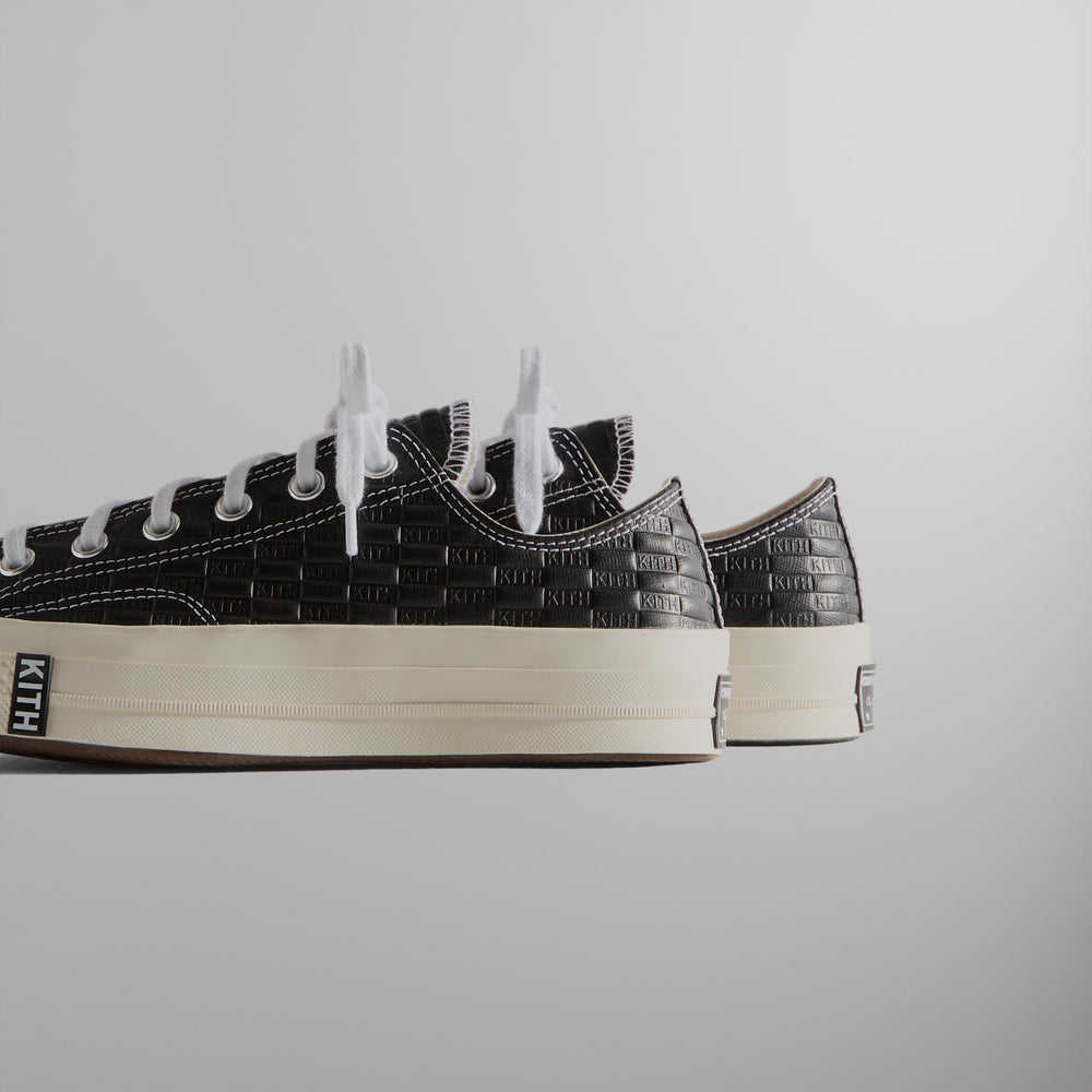 Кроссовки Kith for Converse Chuck Taylor All Star 1970 Ox, цвет Black/Egret/White Box — фото 4