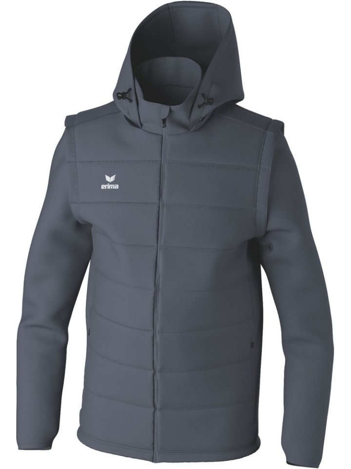 

Спортивная куртка Team Jacke Mit Abnehmbaren Ärmeln erima, серый