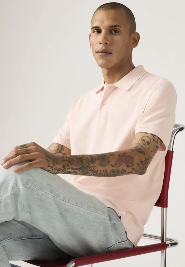 Оригинальная поло-рубашка в полоску "мишка". Levi'S, Crystal Pink - Pink — фото 4