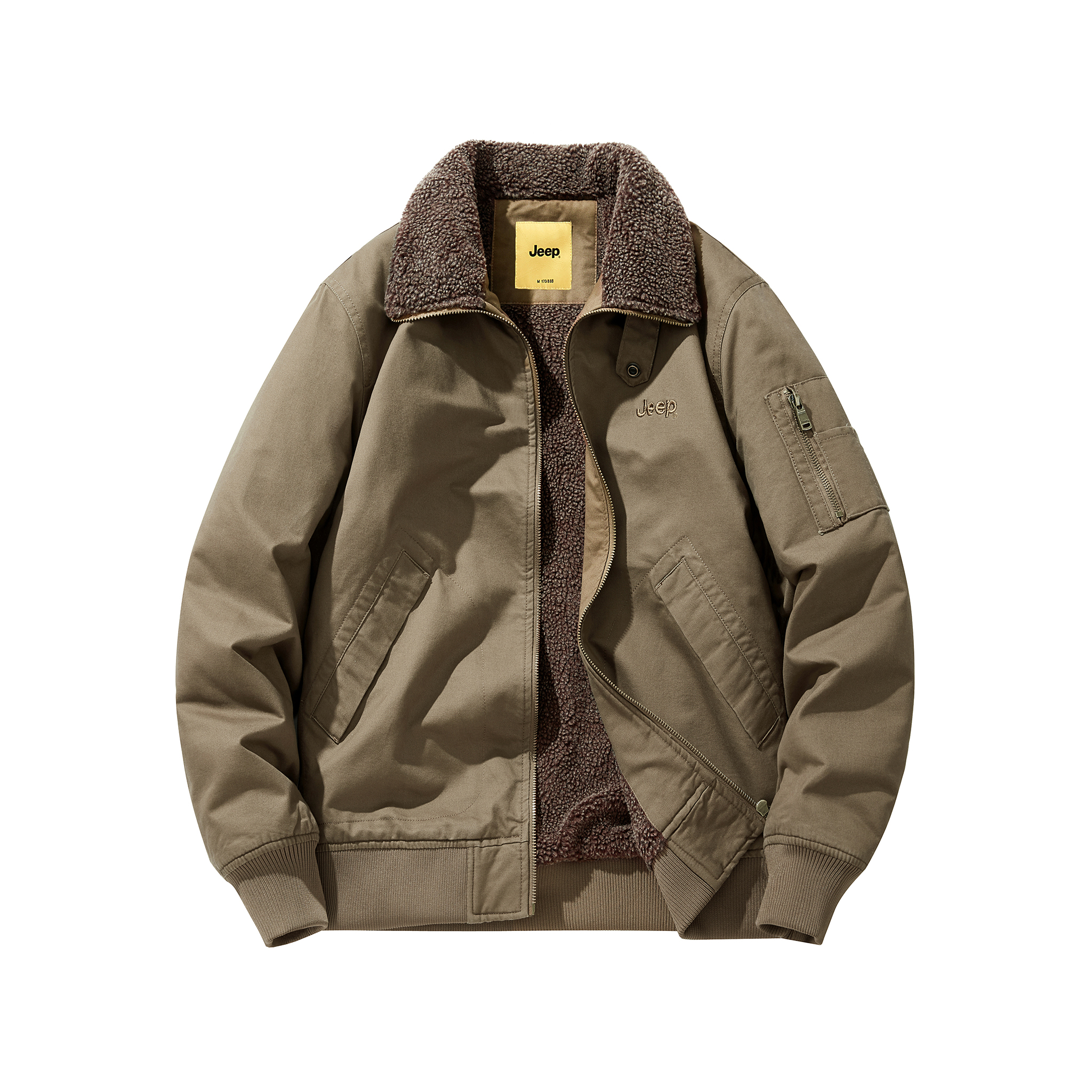 

Куртка Leisure Collection Unisex Jeep, coffee fleece-lined