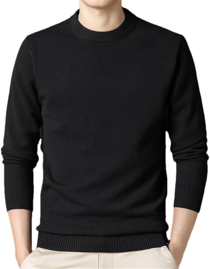 

Осенне-зимний мужской свитер с круглым вырезом Dninmim