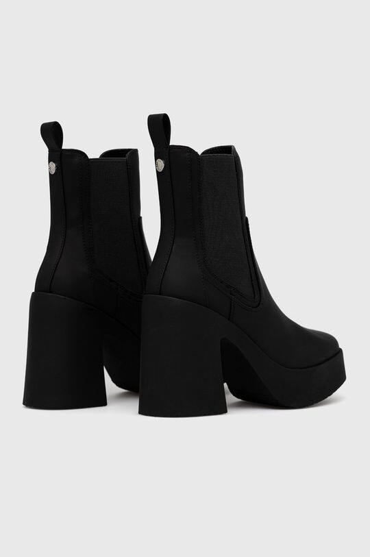 Женские ботинки челси Steve Madden на высоком каблуке, черный — фото 3