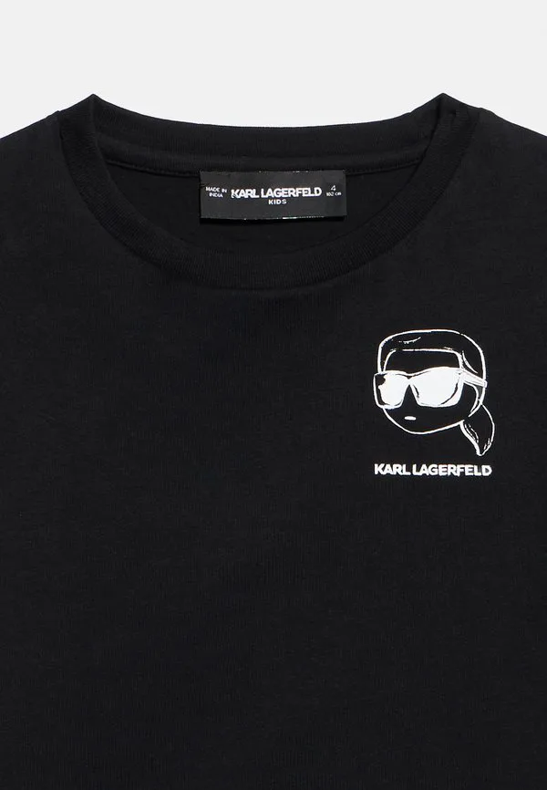 Футболка унисекс с принтом Karl Lagerfeld Kids, Black — фото 4